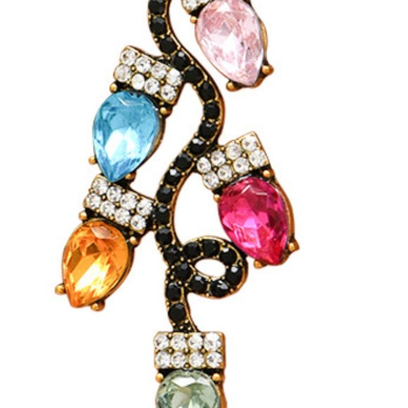 Holiday Earrings New Multicolor Dangling Retro Christmas Lights 5 Star Rated - Picture 4 of 10